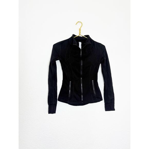 Lululemon Black Define Jacket Luon Size 2 Workout Athletic - Picture 3 of 12